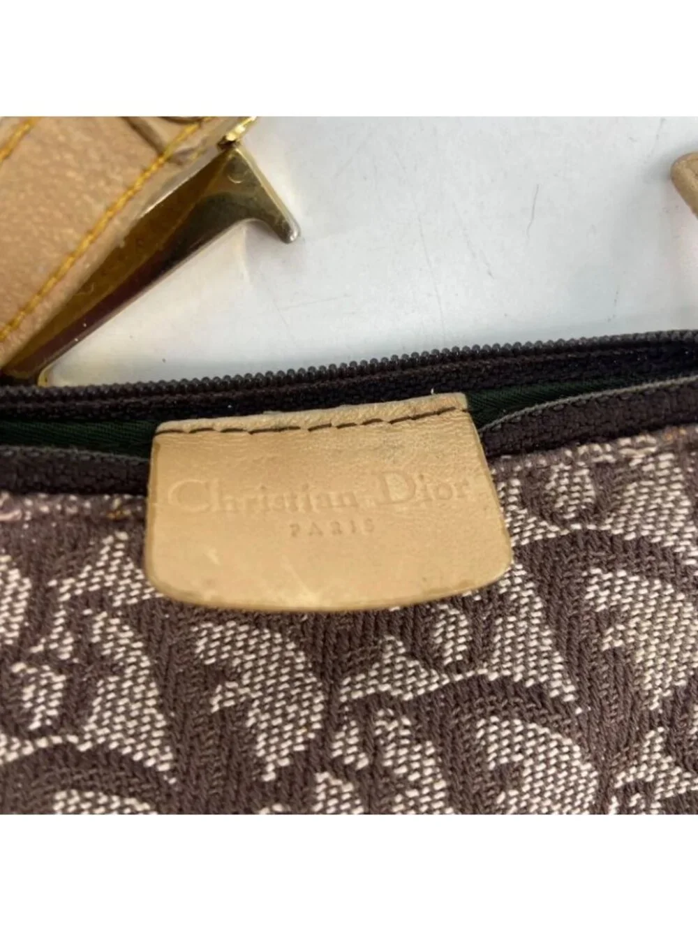 Dior Coin Case Trotter Pattern Saddle Campus - Picture 5 of 11